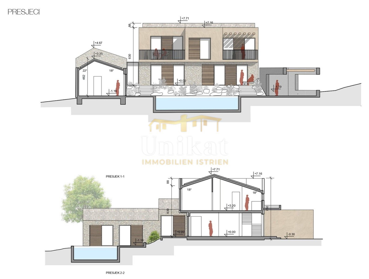 Villa con piscina immersa nella natura